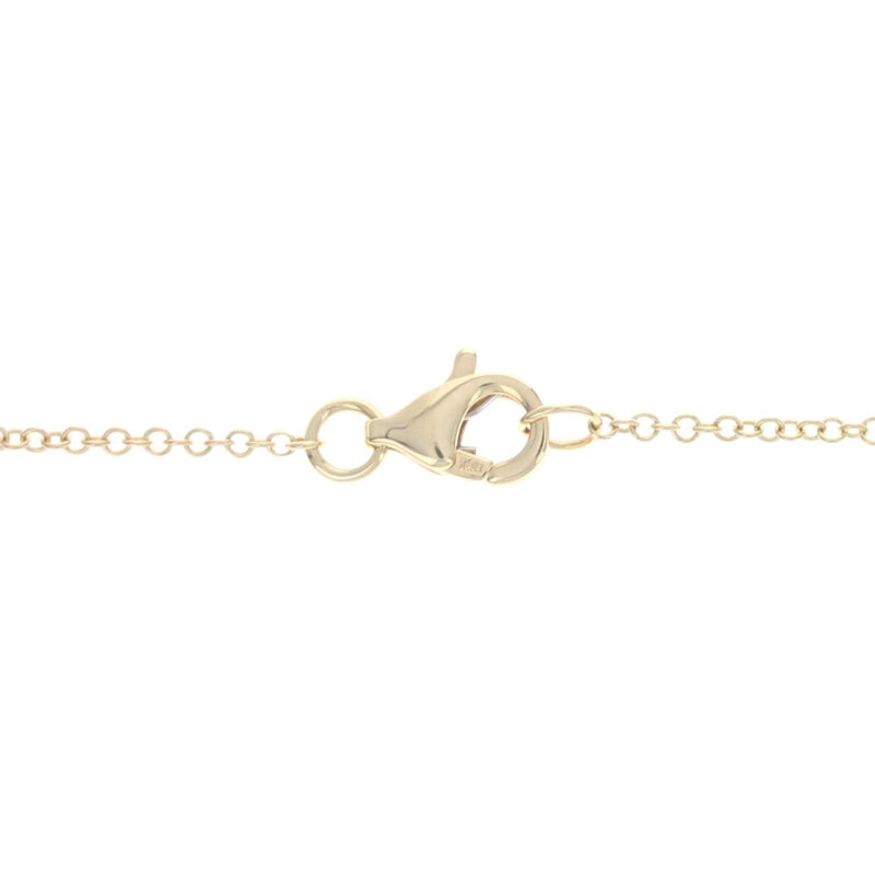 Mother of Pearl & Diamond Necklace Yellow Gold