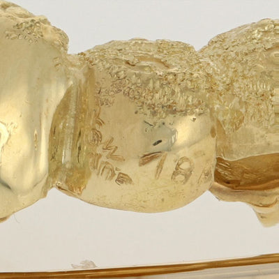 Maurice Guyot Diamond & Ruby Caterpillar Brooch Yellow Gold