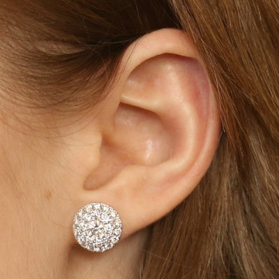 1.90ctw Diamond Earrings White Gold