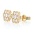 .75ctw Diamond Earrings Yellow Gold