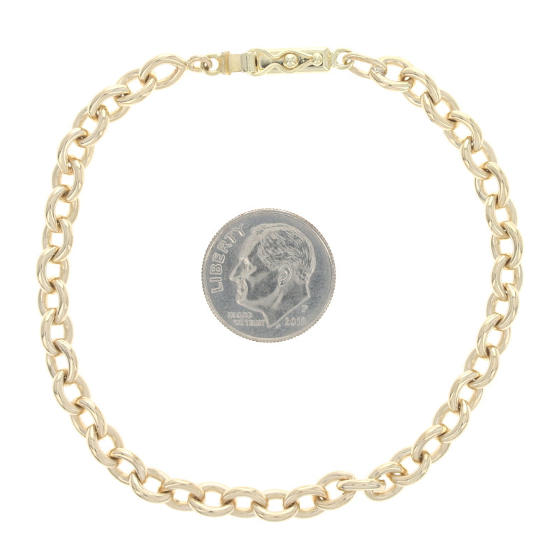 Cable Chain Bracelet Yellow Gold