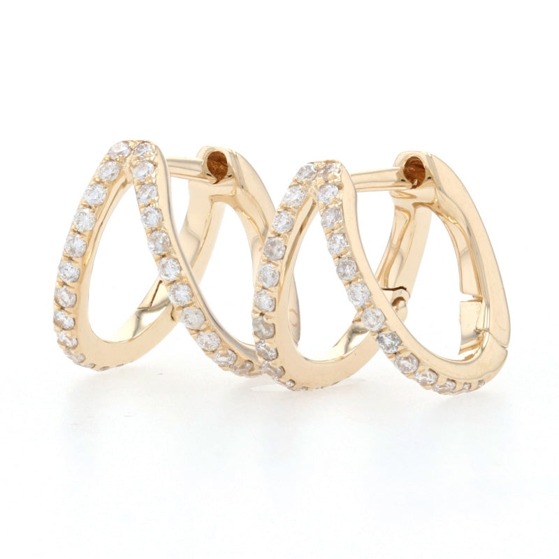 .26ctw Diamond Earrings Yellow Gold