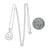 .98ct Aquamarine & Diamond Pendant Necklace White Gold