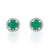 .62ctw Emerald & Diamond Earrings White Gold