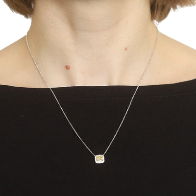 .88ctw Diamond and Diamond Pendant Necklace White Gold