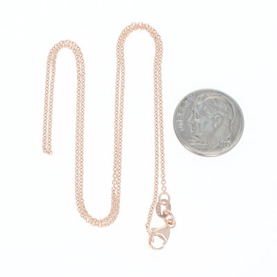 Cable Chain Necklace Rose Gold