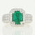 1.84ct Emerald & Diamond Ring