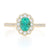.75ct Emerald & Diamond Ring Yellow Gold