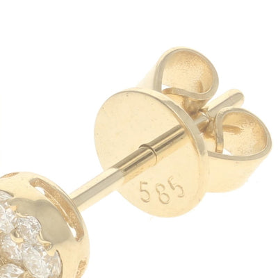 .25ctw Diamond Earrings Yellow Gold