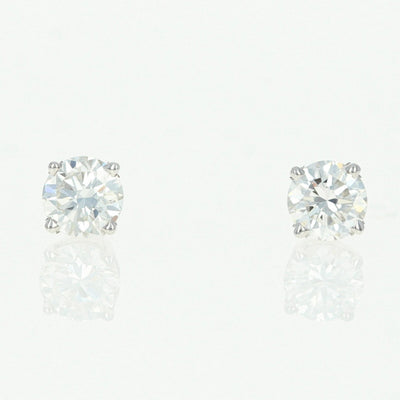 Diamond Stud Earrings GIA 1.04ctw