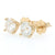 1.49ctw Diamond Earrings Yellow Gold