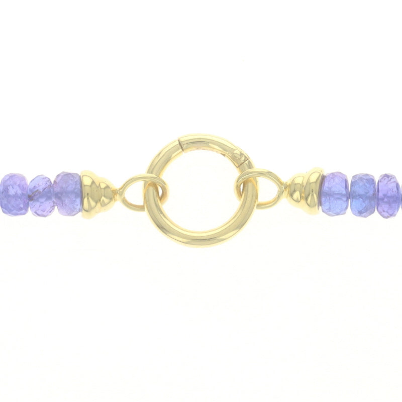 Tanzanite Necklace Yellow Gold