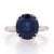 5.84ctw Sapphire and Diamond Ring Platinum