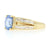 1.48ct Sapphire & Diamond Ring Yellow Gold