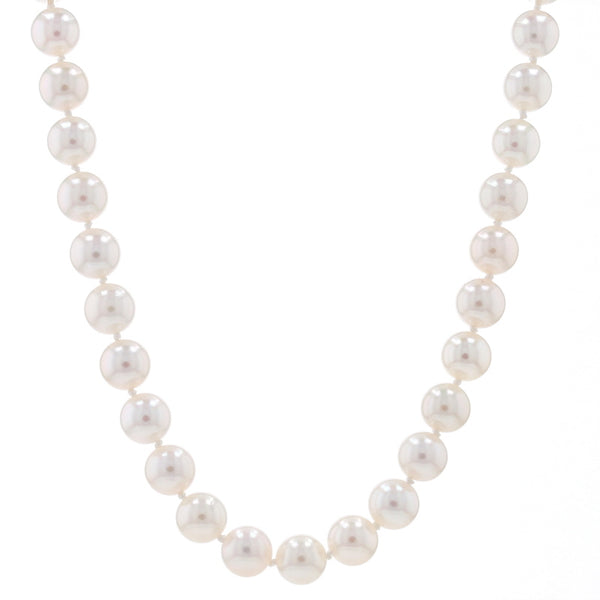 Akoya Pearl Necklace White Gold - State St. Jewelers