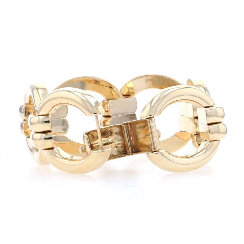 Circle Link Bracelet Yellow Gold