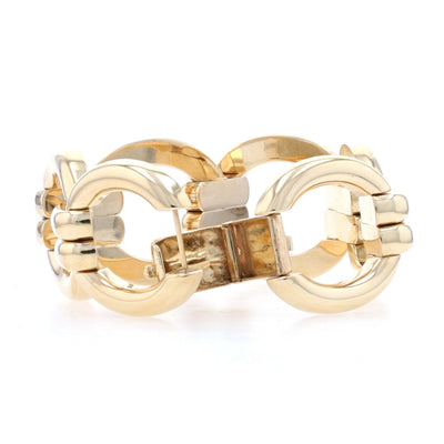 Circle Link Bracelet Yellow Gold
