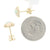 1.06ctw Opal and Diamond Earrings Yellow Gold