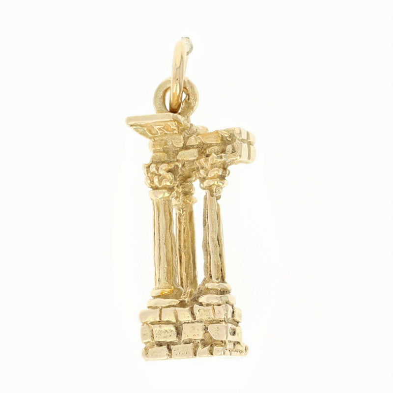 Gold Columns Charm