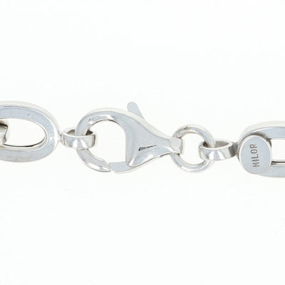 Cable Chain Bracelet White Gold