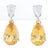 9.41ctw Pear Cut Yellow Danburite & Diamond Earrings