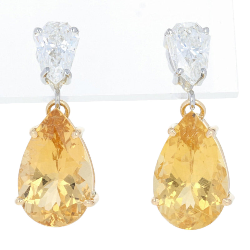 Danburite Sterling Silver Earrings; Natural Untreated Tanzanian offers Danburite; Yellow Danburite Earrings