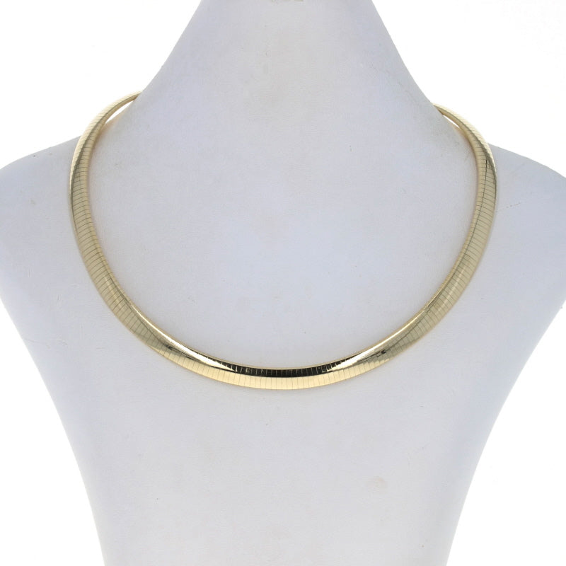 Omega Chain Necklace Yellow Gold