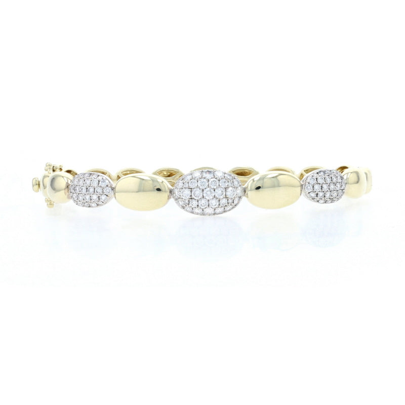 1.50ctw Diamond Bracelet Yellow Gold