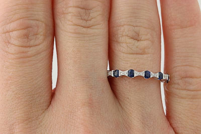 Sapphire & Diamond Ring  .78ctw