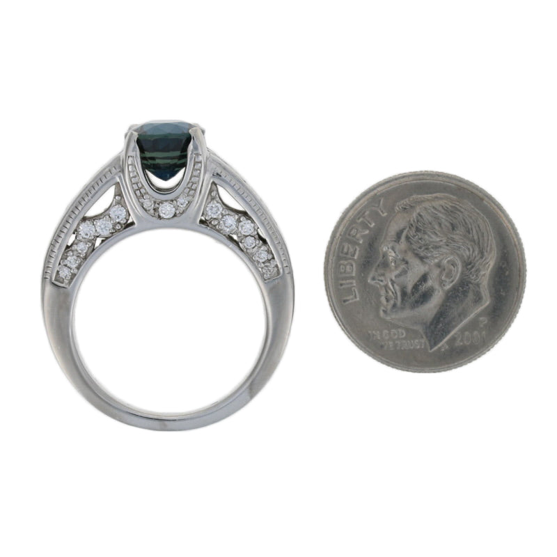 Sapphire & Diamond Ring 2.50ct