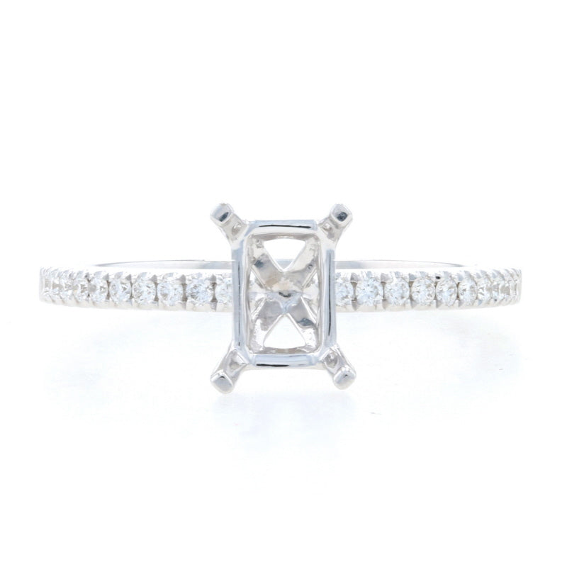 Semi-Mount Ring White Gold