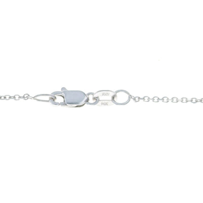 .98ct Aquamarine & Diamond Pendant Necklace White Gold