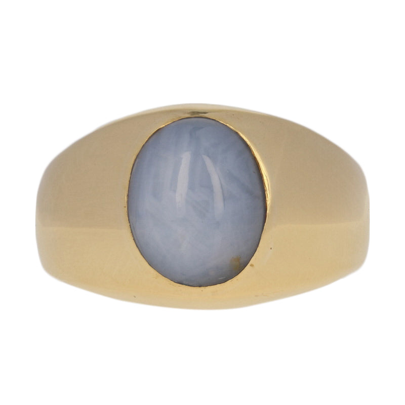 Cornflower Blue Ceylon Star Sapphire in Recycled 14k or 18k Gold Ring- Made  to Order