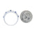 1.67ctw Sapphire & Diamond Ring White Gold
