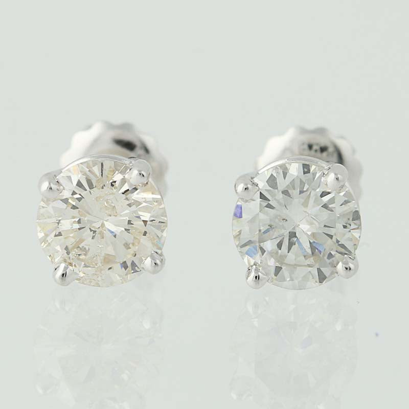 Diamond Stud Earrings  2.10ctw