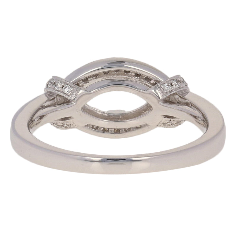 Semi-Mount  Marquise Halo Ring  .29ctw