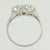Art Deco Engagement Ring - 900 Platinum Size 5 3/4 Vintage 1.59ctw