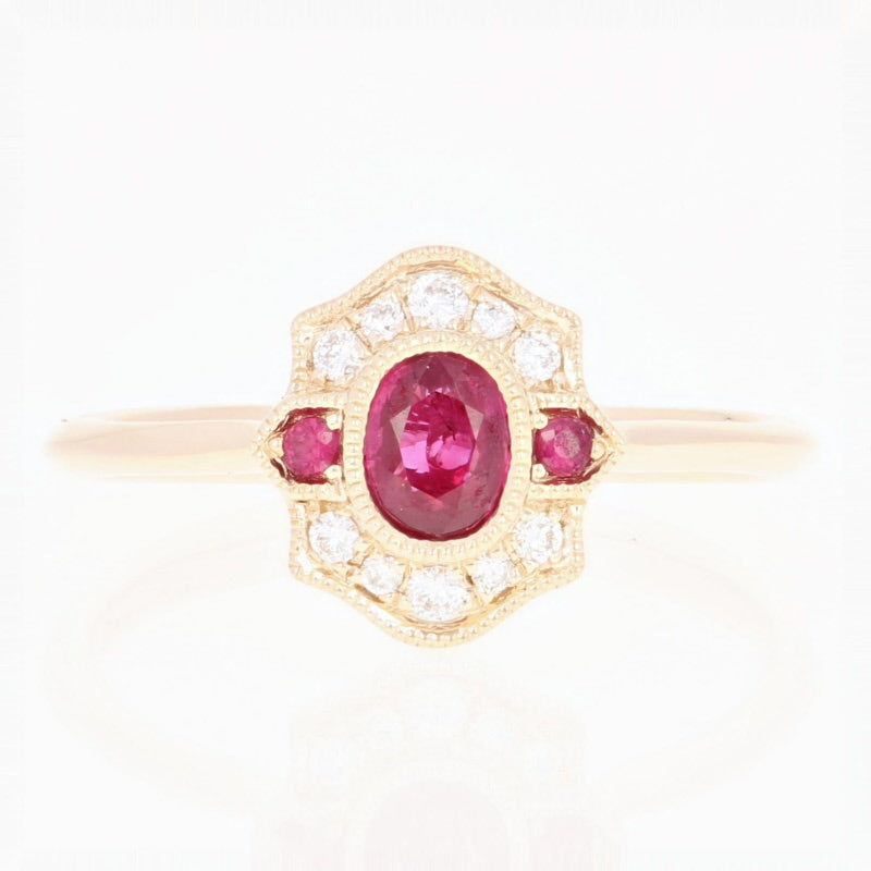 Ruby & Diamond Ring  .61ctw