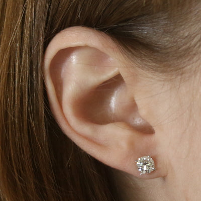 1.45ctw Diamond Earrings White Gold