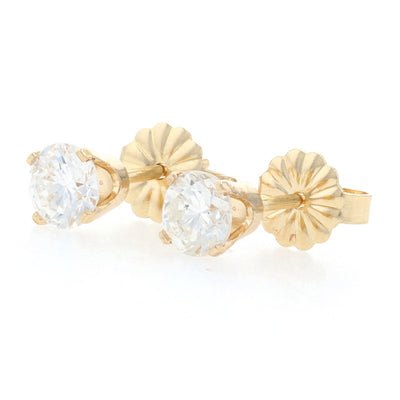 .74ctw Diamond Earrings Yellow Gold
