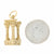 Gold Columns Charm