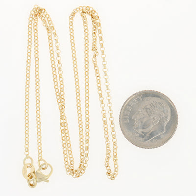 Rolo Chain Necklace Yellow Gold