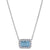 .50ct Aquamarine & Diamond Necklace White Gold