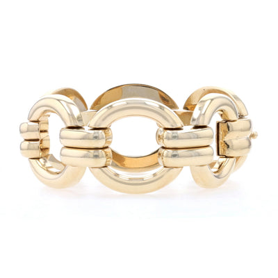 Circle Link Bracelet Yellow Gold