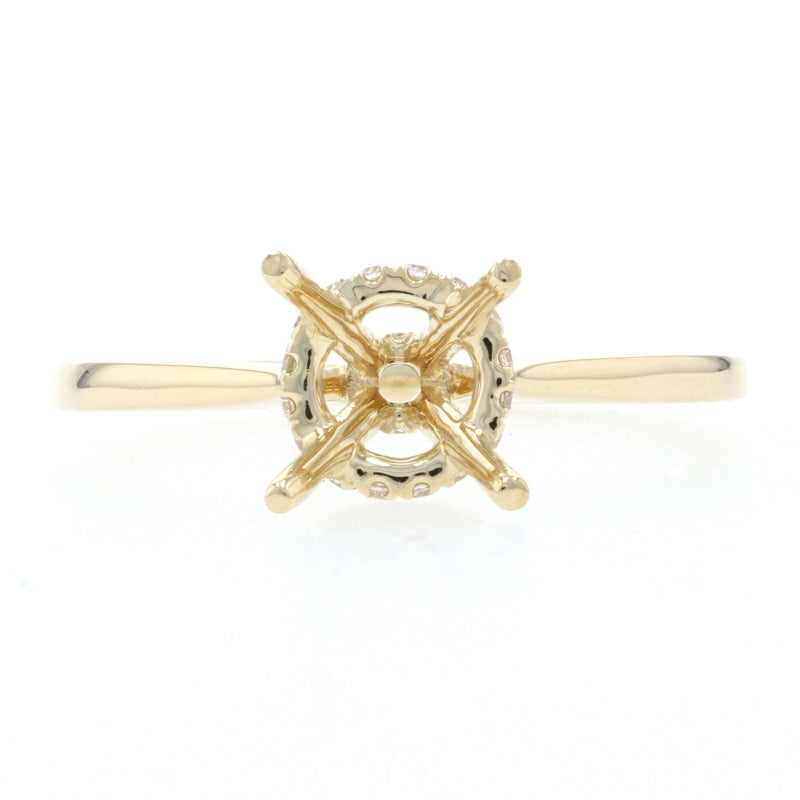 Semi-Mount Ring Yellow Gold