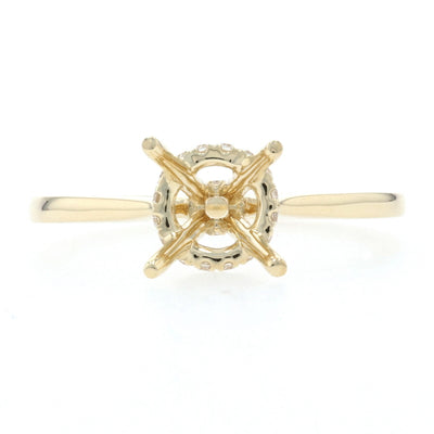 Semi-Mount Ring Yellow Gold