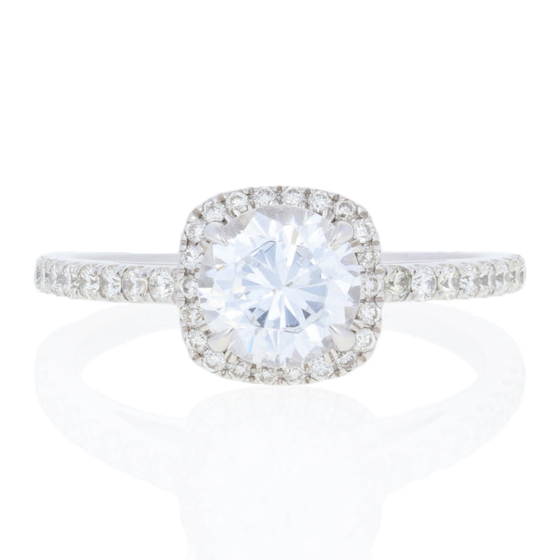 Semi-Mount Halo Engagement Ring