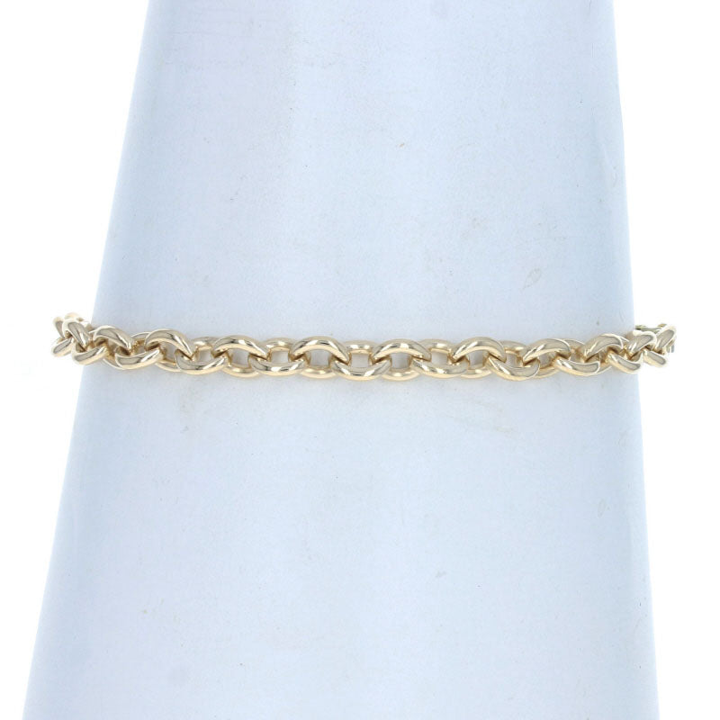 Cable Chain Bracelet Yellow Gold