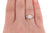 .85ctw Art Deco Diamond Engagement Ring - Platinum Size 6 GIA European