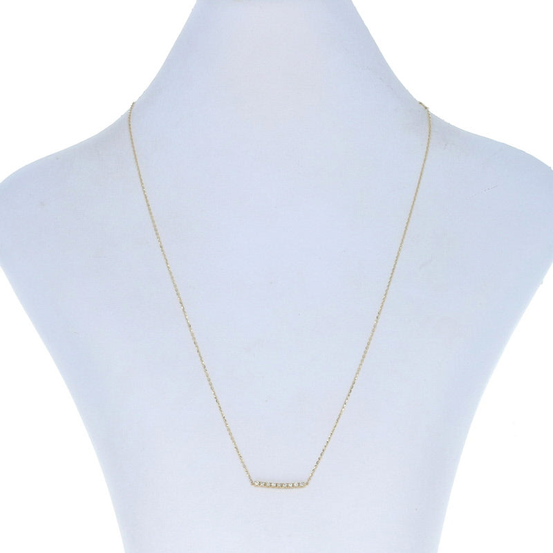 .15ctw Diamond Necklace Yellow Gold